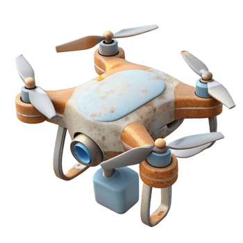 impressive traditional Drone in Descent Transparent Background detailed png