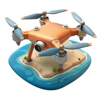 beautiful abstract Drone in Flight Over Green Fields Cutout detailed png