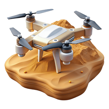 stunning contemporary Drone in Flight Over Green Fields Cutout premium png