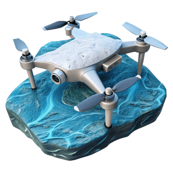 stunning vintage Drone in Flight Over Green Fields Cutout premium png