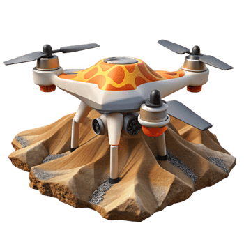 serene classic Drone in Flight Over Green Fields Cutout detailed png