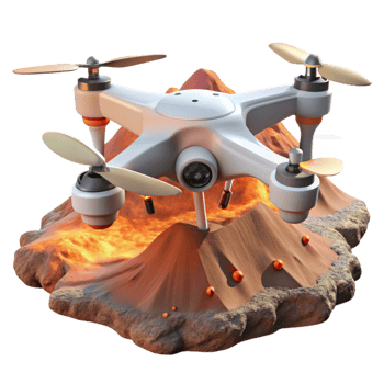 dramatic classic Drone in Flight Over Green Fields Cutout high resolution png