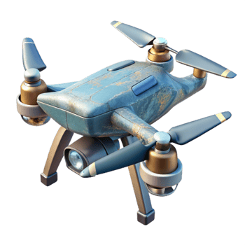 serene contemporary Drone in High Altitude Flight Transparent Background premium png