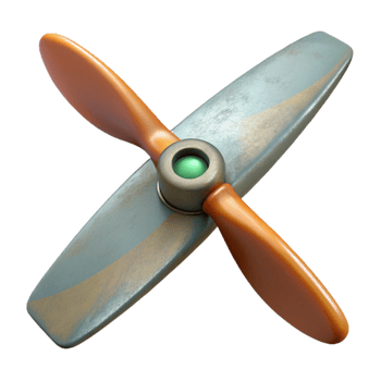 extraordinary minimalist Drone Propeller Blade Detail Transparent Background exclusive png