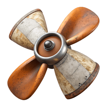 stunning abstract Drone Propeller Close Up Isolated high resolution png