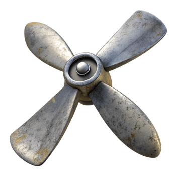 vibrant abstract Drone Propeller Close Up Isolated genuine png