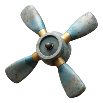 serene traditional Drone Propeller Close Up Isolated original png
