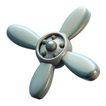 stunning modern Drone Propeller Close Up Isolated png