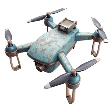 magnificent modern Drone Quadcopter Aerial View Isolated original png