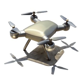 vibrant minimalist Drone Shadow on Ground Transparent high quality png