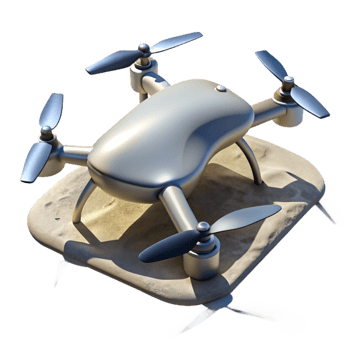 serene artistic Drone Shadow on Ground Transparent professional png