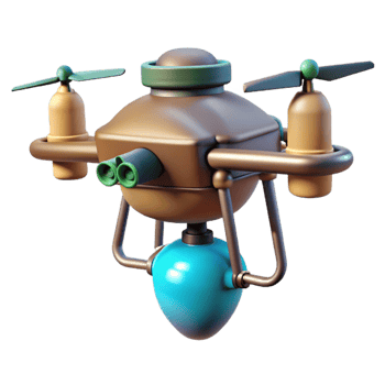 magnificent rustic Drone Spraying Fertilizer Transparent professional png