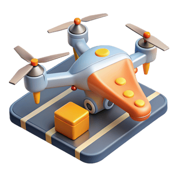 beautiful artistic Drone Surveying Roads Transparent high resolution png
