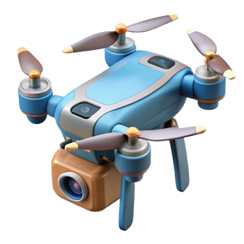 impressive vintage Drone with Attached Megapixel Camera Cutout authentic png