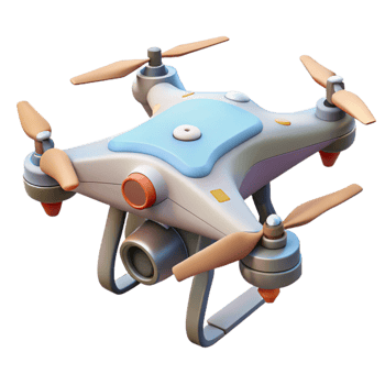 serene modern Drone with Autonomous Navigation Transparent Background original png