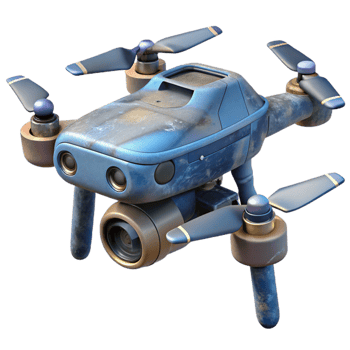 stunning rustic Drone with Camera Gimbal Rotating Cutout exclusive png