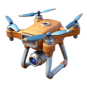 extraordinary vintage Drone with Camera Gimbal Rotating Cutout exclusive png