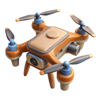 stunning artistic Drone with Flight Controller Isolated professional png