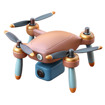 extraordinary contemporary Drone with Folded Arms Isolated Cutout detailed png