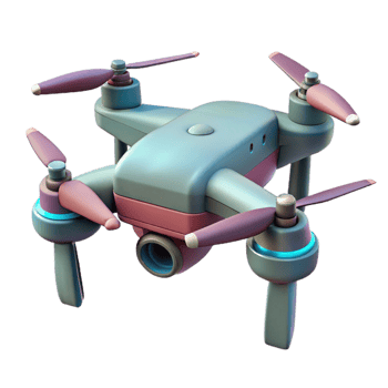 wonderful abstract Drone with Folded Arms Isolated Cutout png