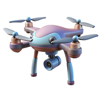 vibrant abstract Drone with Folded Arms Isolated Cutout exclusive png