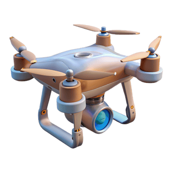 vibrant abstract Drone with High Altitude Flight Capability Transparent Background authentic png