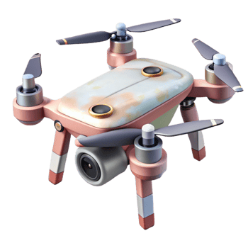 stunning creative Drone with High Resolution Camera Isolated authentic png