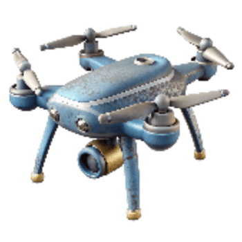 impressive modern Drone with High Resolution Camera Isolated authentic png