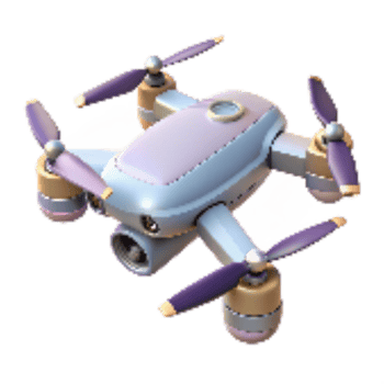 wonderful modern Drone with High Wind Resistance Transparent Background exclusive png