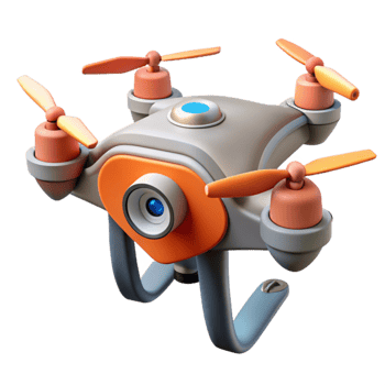 wonderful creative Drone with Integrated Gps Module Transparent Background premium png