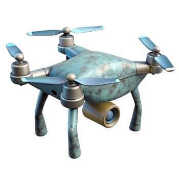 elegant classic Drone with Lidar Technology Cutout authentic png