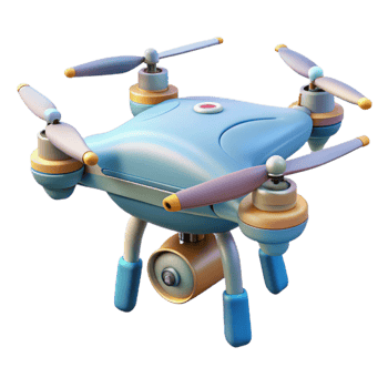 wonderful abstract Drone with Long Range Communication Transparent Background original png