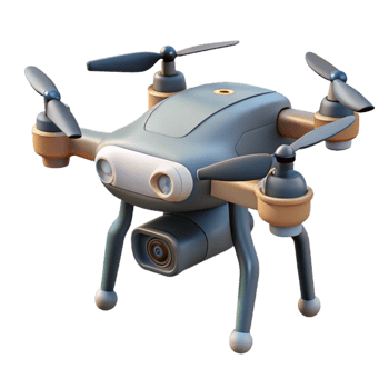 stunning modern Drone with Retractable Landing Gear authentic png