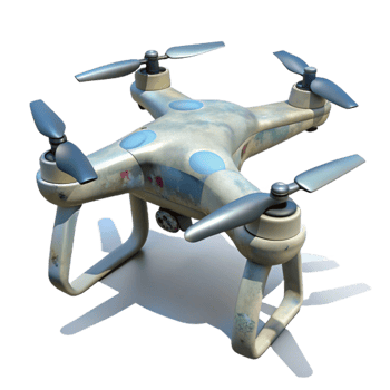 magnificent minimalist Drone with Shadow Effect Transparent Background detailed png