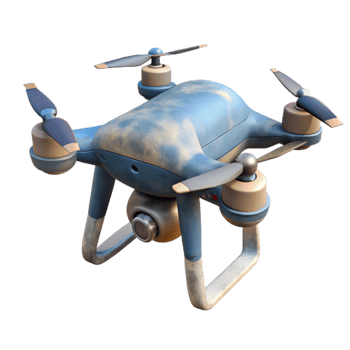 vibrant rustic Drone with Shadow Isolated on Transparent Background exclusive png