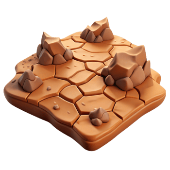 wonderful classic Drought Parched Land Brown Isolated Element high resolution png