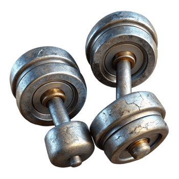 wonderful traditional Dumbbells Pair Metal Finish Isolated Cutout detailed png