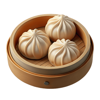 magnificent vintage Dumplings Steamed and Ready Transparent Background detailed png