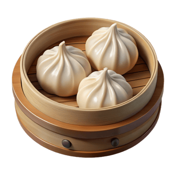 wonderful creative Dumplings Steamed and Ready Transparent Background detailed png