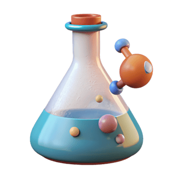 beautiful vintage D Virtual Science Experiment Transparent Background high resolution png