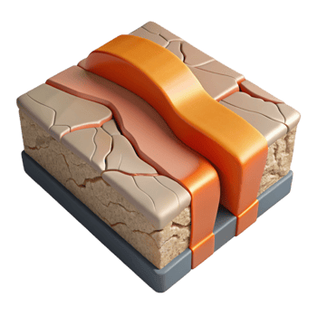 magnificent modern Earthquake Fault Line Diagrammatic View Transparent Background genuine png