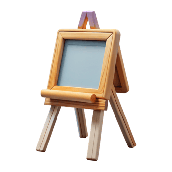 stunning creative Easel Wooden Frame Transparent Background original png