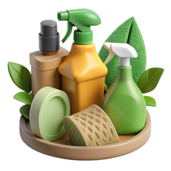 dramatic classic Eco Friendly Cleaning Supplies Isolated Cutout professional png