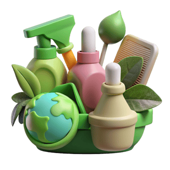 wonderful abstract Eco Friendly Cleaning Supplies Isolated Cutout premium png