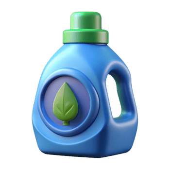 dramatic vintage Eco Friendly Laundry Detergent Bottle Isolated premium png
