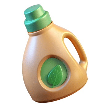 serene artistic Eco Friendly Laundry Detergent Bottle Isolated premium png