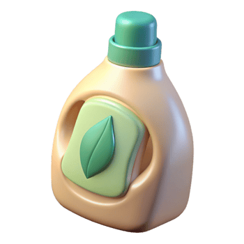 beautiful modern Eco Friendly Laundry Detergent Bottle Isolated high quality png