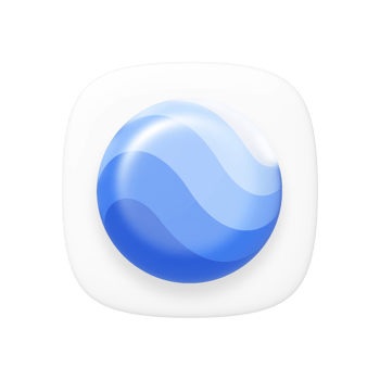 Google Earth app on transparent background png