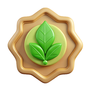 extraordinary contemporary Eco Friendly Product Label Design Cutout with Green Leaf original png