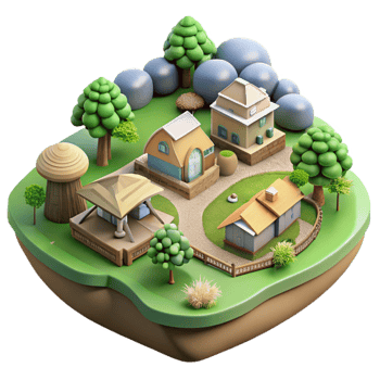 magnificent classic Eco Village Aerial View Transparent genuine png